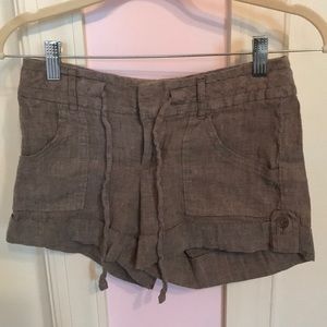 Banana Republic Linen Brown Shorts